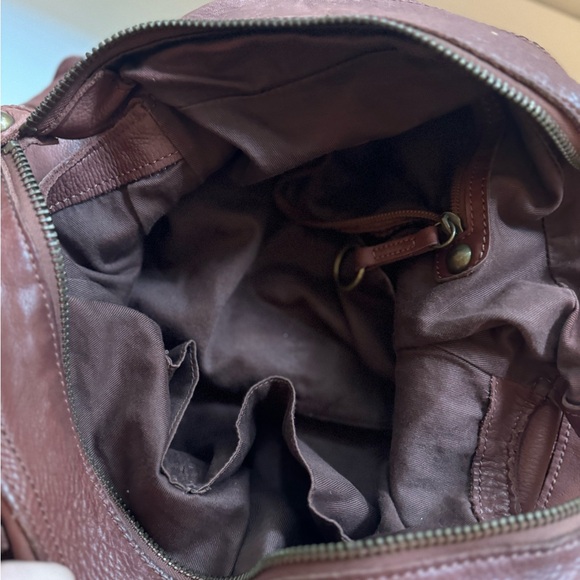 Vintage Línea Pelle Brown Leather Satchel - Picture 7 of 13